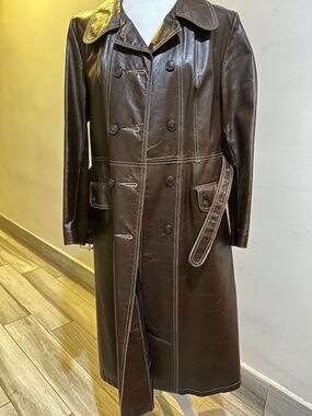 Vintage brown leather W.B. Place & Co. coat, Size 38, Medium